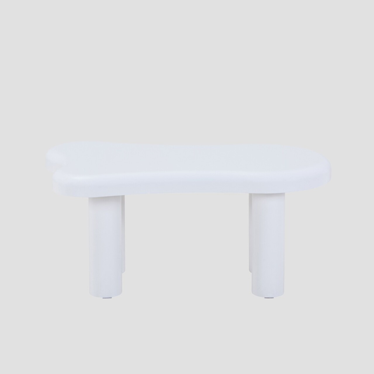 Masuta de cafea Alto, Homla, 100x60x45 cm, MDF, alb lucios - imagine 7